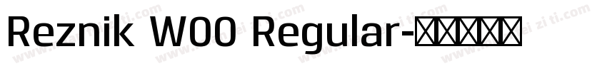 Reznik W00 Regular字体转换